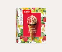 6 CORNETS VANILLE-FRAISE 444G