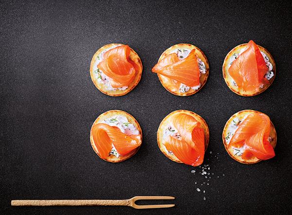 MINI TRANCHES SAUMON FUME 100G