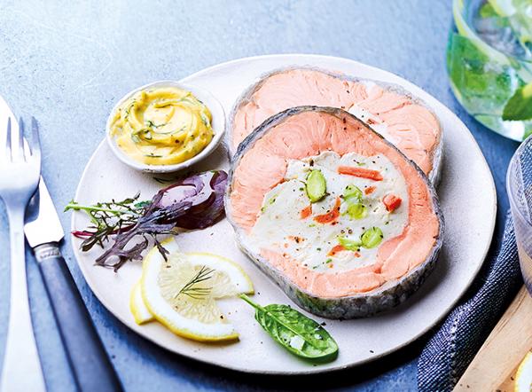 2 TRANCHES SAUMON FARCI 160G