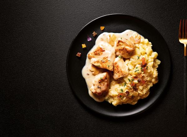 POULET JAUNE ECRASE PDT 350G