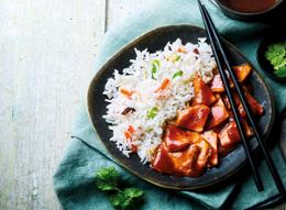 PORC AU CARAMEL ET RIZ-350G