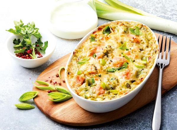 GRATIN POIREAUX SAUMON-350G