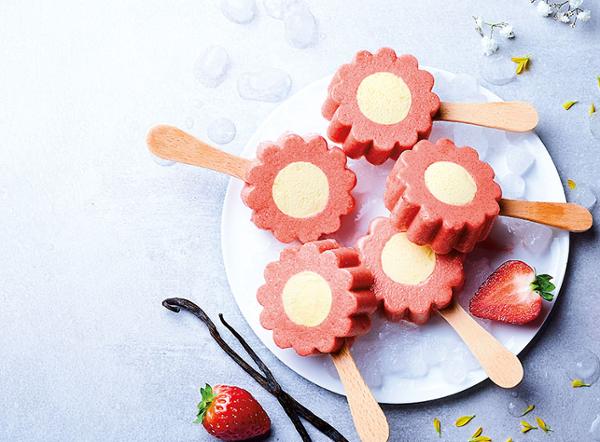 8 FLEURETTES VANILLE-FRAISE