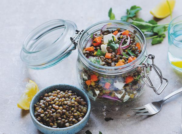 LENTILLES VERTES CUITES 450 G